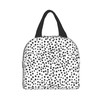 Hulnulnu Aesthetic Polka Dot Insulated Lunch Bag - Reusable Lunch