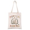 Christian Bible Verse Canvas Tote Bag Religious Christian Gift O