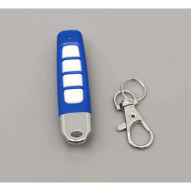 Universal Copy Remote Key Smart Home Remote Control Key Fob, 4 Buttons Cloning Wireless Remote Control Key Fob 433mhz for Car Garage Door Gate Skylight (Black-Black ABCD) (Blue-White, ABCD)