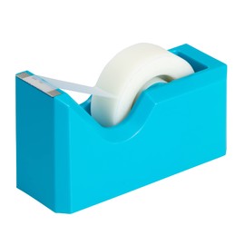 JAM PAPER Colorful Desk Tape Dispensers - Blue - Sold Individually
