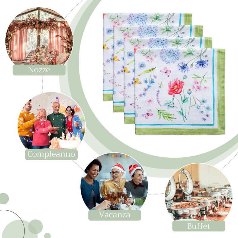 Maison d' Hermine Cloth Napkins 45cm x 45cm100% Cotton Decorative