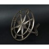 Zeckos Decorative Wall Mounted Cast Iron Compass Rose Garden Hose