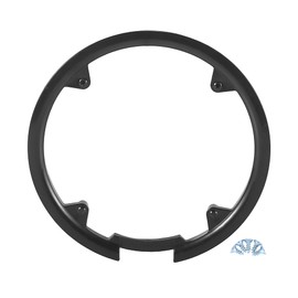 X AUTOHAUX 42 Teeth 10.4cm 4 Holes Bicycle Bike Crankset Chain Wheel Cover Protection Chain Wheel Protective Cover Black