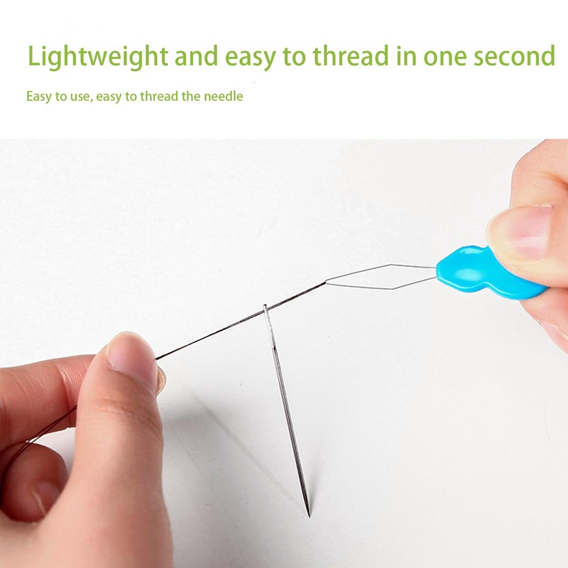 100 Pcs Plastic Needle threaders，Sewing Needles Seedle Threaders，Needle Threader Hand