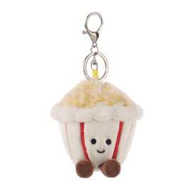 Apricot Lamb Popcorn Cute Keychain, Soft Stuffed Plush Keychain Toys for Kids’ Backpack, Purse, 3.6 Inches