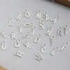 Sterling Silver A-Z Letter Alphabet Initial DIY Charm Pendant 10