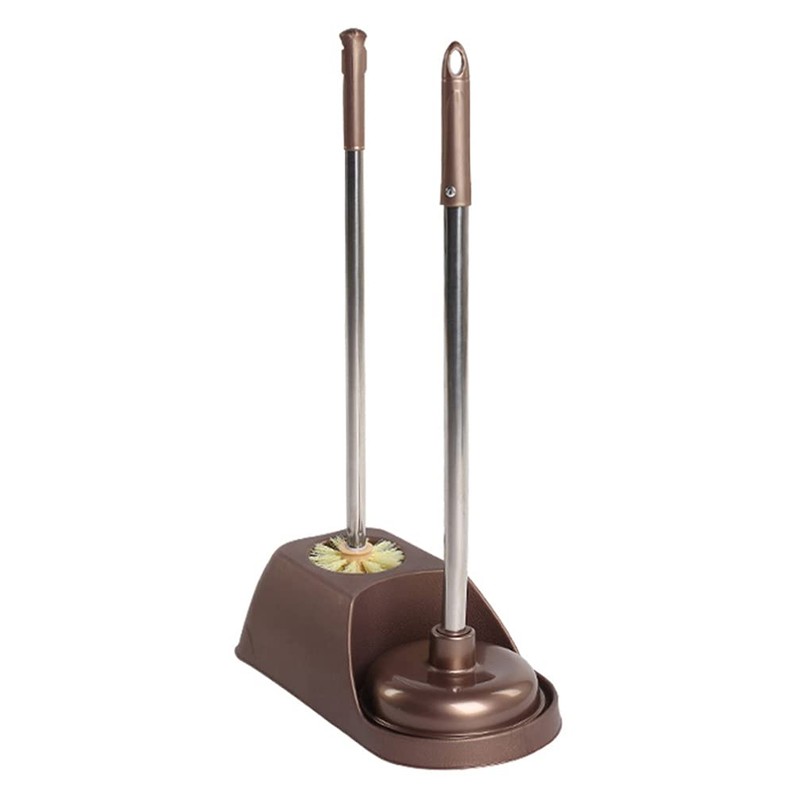 DOITOOL Toilet Plunger and Bowl Brush Combo for Bathroom Cleaning,
