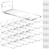 Treela 20 Pack Floating Shoe Shelves for Wall Acrylic Clear