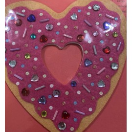 Papyrus Your The Sweetest, Happy Valentine’s Day, Felt, Gems Heart Donut Greeting Card