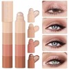 4 Colour Sombra de Ojos Stick Sets, En Barra Eyeshadow