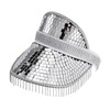 Glitter Mirror Sun Hat Silver For Summer Beach