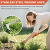 dellyy Weeder Stainless Steel Weeder with Handle, Weeder Stainless Steel,