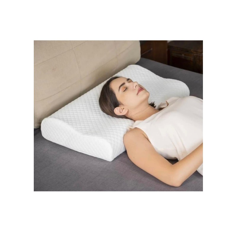 Memory Foam Contour Pillow for Neck Support, Orthopedic Head Shaping,
