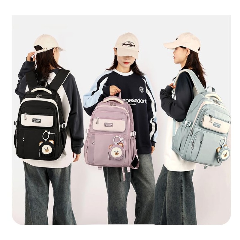 ZESU Korean Backpack, Large Capacity, Students, High School Students, Women's,