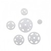 1 Box/10 Set Invisible Small Plastic Snap Buttons Sew-on Snap