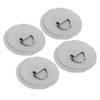 4PCS Stainless Steel PVC D Ring Patch with 11.8in Anchor