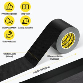 MILEQEE Cloth Duct Window Seal Strip Tape for Winter, 1.89in x 33FT, Weather Stripping Sealing Insulation Tape for Windows and Door, Easy Tear Sealer Draft Blocker Black