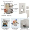 SunCleanse Rainfall Shower Faucet Set Brushed Nickel Shower Combo Set