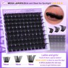 Geeneiya 5 Styles Lash Clusters Kit, Volume/Mega/Full/Bottom Eyelash Clusters Extensions