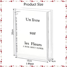 QFEHTHSK 1 Piece Transparent Vase, Creative Vase, Acrylic Vase, Decorative Vase, Table Decoration, Home Decoration