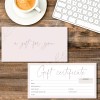 Paper 'n Such 25 Blank Gift Certificates -Small Business Boho