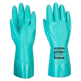 Portwest unisex Nitrosafe Chemical Gauntlet, Green, Large