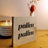 Lustige Geschenke - palim palim Holzbild 11x11x2cm zum Hinstellen auf's