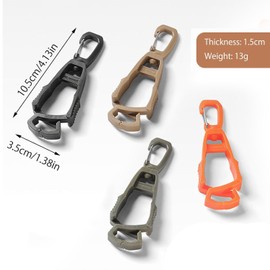 Lyfengdeam 4pcs Glove Clips, Glove Holder, Glove Clips For Work, Work Gloves, For Duty Belt, For Duty Belt, For Construction Work Glove Clip, Prevent Losing (Khaki)