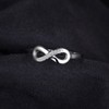 JewelryPalace Infinity Forever Love Knot Cubic Zirconia Promise Ring for