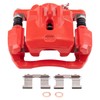 TRQ Rear Brake Caliper Set Painted Red Compatible with 2006-2009
