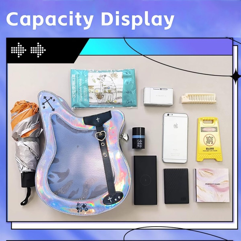 MILLEVIBE Guitar Ita Bag - Y2K Japanese Backpack for Unisex