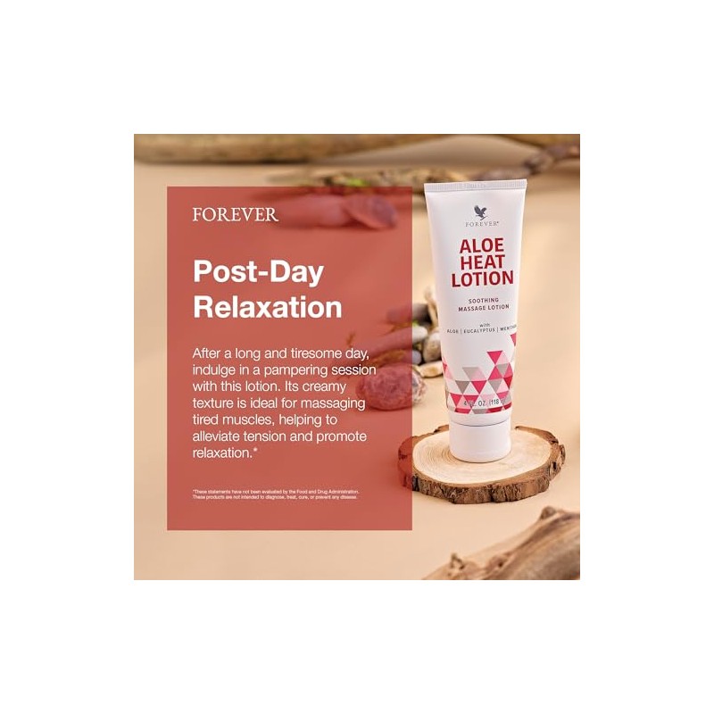 Forever Living Aloe Heat Lotion 118ml-(Pack of 2)