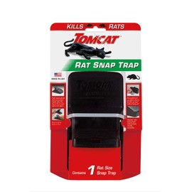 Tomcat Tomcat Rat Snap Trap, 1 Rat Size Trap - Reusable - Effectively Kill Rats - Ideal for Home and Farm Use