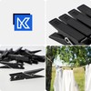 KADAX Clothes Pegs, 20 x Sturdy Plastic Clips, Colourful Sock