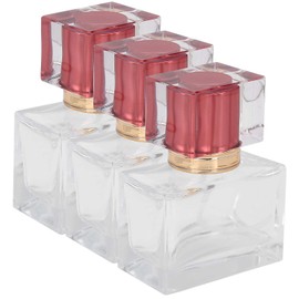 Yosoo Mist Spray Bottle, 3pcs 30ml Empty Perfume Bottle Glass Refillable Refilling Empty Perfume Bottle Cosmetic Perfume Atomizer Dispenser Easy Carry Perfume Atomiser Bottles (Red)