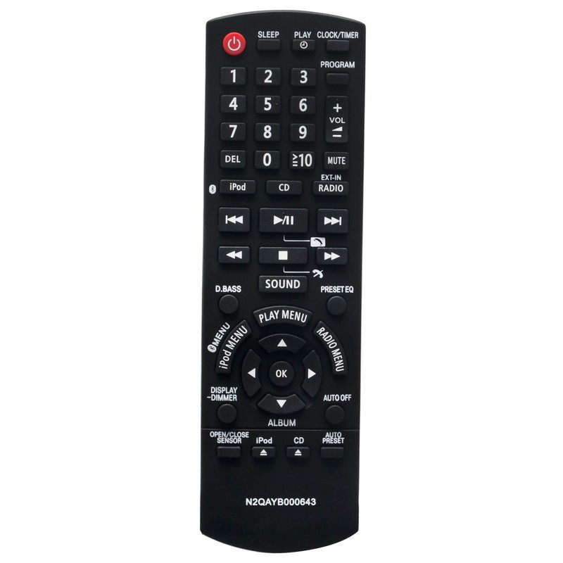ALLIMITY N2QAYB 000643 Remote Control Replacement for Panasonic Compact Stereo