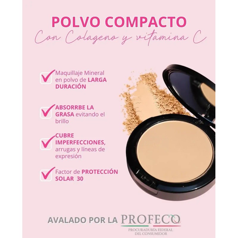 Colorton Maquillaje En Polvo Aprobado Por Profeco Oil Free