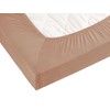 Visaggio Microfibre Fitted Sheet 90-100 x 200 cm Nougat Microfibre