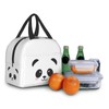 Hulnulnu Panda Kawaii Lunch Bag, Waterproof, Reusable, Durable, Stylish, Aluminum