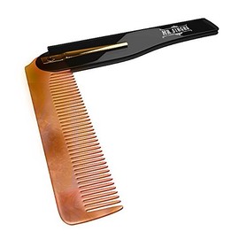Mr Singhs Essential Beard Moustache Comb - Small Practical Instant Grooming - Pocket Sized - A Gentleman's Must