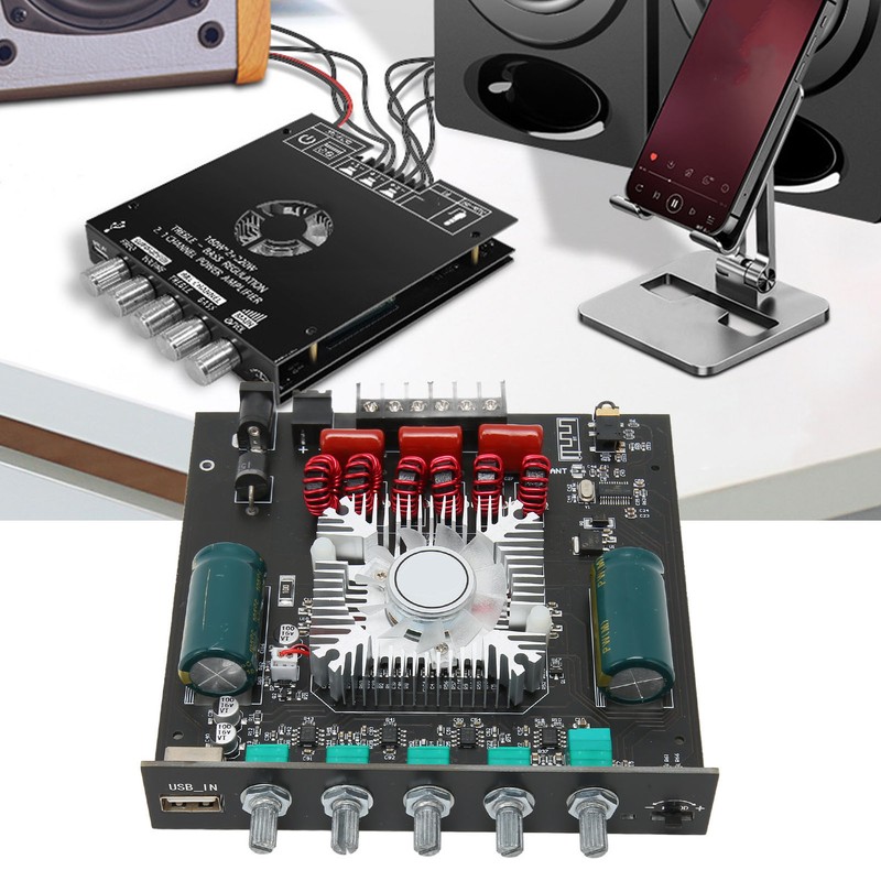 Bluetooth Amplifier Board 2.1 Channel Subwoofer HiFi Wireless Sound Power
