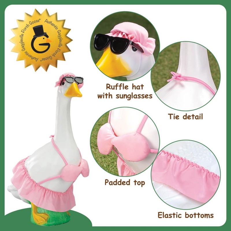 Fox Valley Traders Gaggleville Bikini Goose Outfit, Fits Large 23"