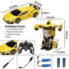 Carro de Control Remoto con LED Luz, Juguete Transformador para