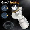 EVRBUL Upgrade Aluminum Engine Oil Cooler Inlet Connector, Water Pump-Oil