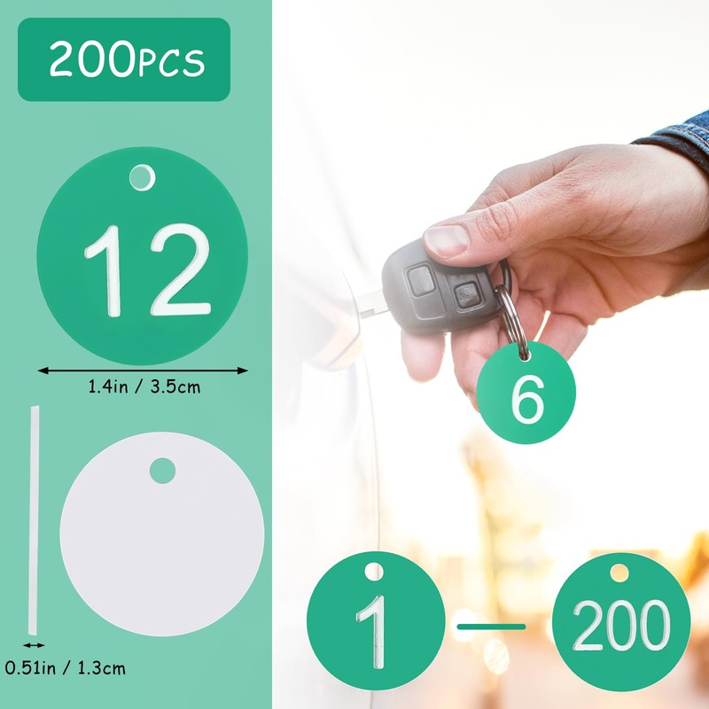 Tenare 1-200 Plastic Number Plates, Numbered Engraved Number Plates, Beehive