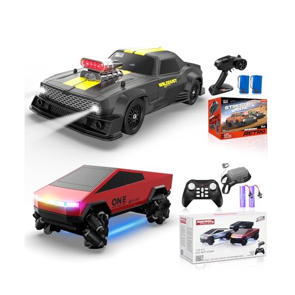 1/16 RC Drift Cars with Gyro Full Proportional 4WD 50KM/h