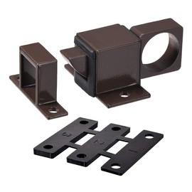 sourcing map Aluminum Alloy Security Car Window Spring Jump Stop Door Latch (Black)