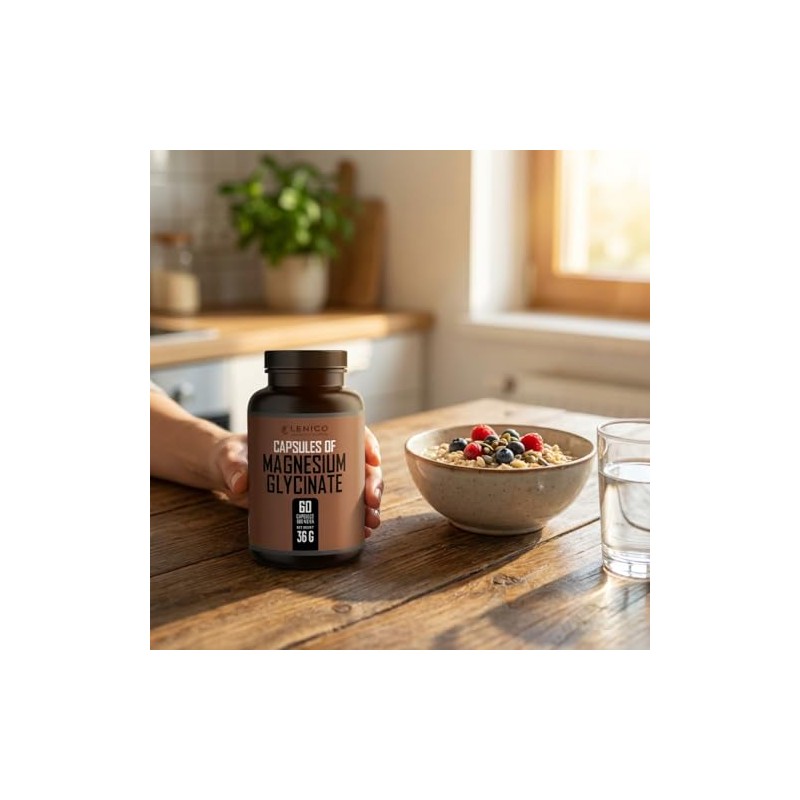 Glicinato de Magnesio 60 Capsulas | Cápsulas de 500 mg