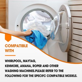 Cahuczlhoz W10913953 Washer Shift Actuator 49tyz-e120a1 with Washer Pulley Clutch Kit and Drive Belt W10721967 W10006384 Replacement for Whirl-Pool Ken-More May-tag Washing Machine by Fetechmate