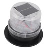 Solar Strobe Warning Safety Flashing Light Waterproof LED Emergency Warning